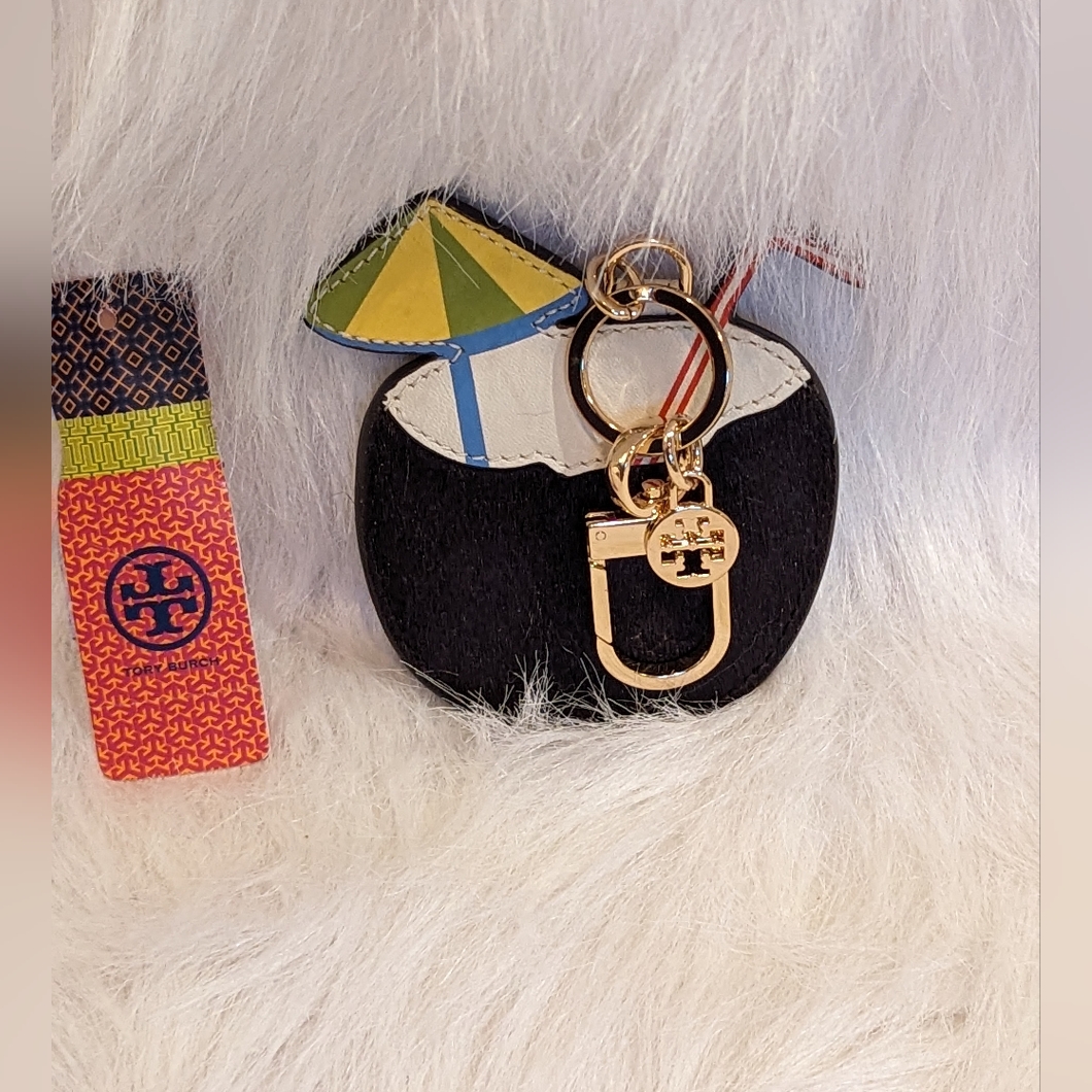 Tory Burch Coconut Cocktail Key/ Handbag Charm